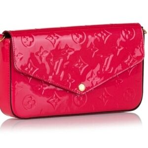 Louis Vuitton Red Felicie Pochette Bag